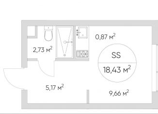 Продажа квартиры студии, 18.4 м2, Москва, Автомобильный проезд, 4, станция Калитники