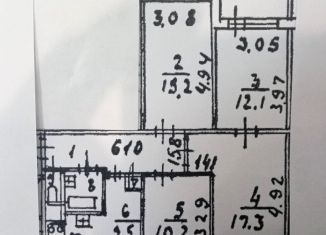 Продается 4-комнатная квартира, 77.5 м2, Санкт-Петербург, метро Улица Дыбенко, улица Подвойского, 17к2