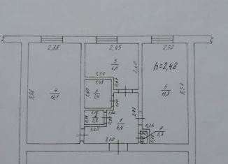 2-ком. квартира на продажу, 46.4 м2, рабочий посёлок Комаричи, улица Сидоренко, 29А