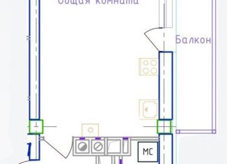 Квартира на продажу студия, 36.6 м2, Армавир, Новороссийская улица, 147А