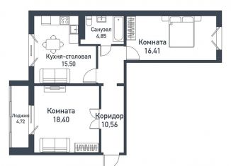 Продается двухкомнатная квартира, 65.5 м2, Челябинская область