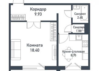 Продается 1-ком. квартира, 40.5 м2, Челябинская область, Ласковая улица, 24
