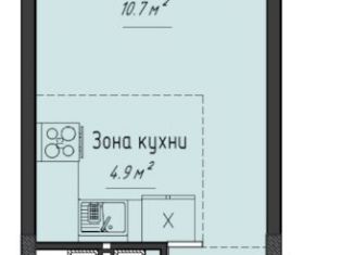 Продается квартира студия, 25 м2, село Первомайский, ЖК Город Оружейников