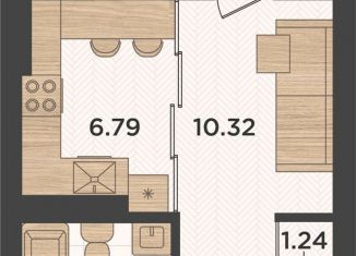 Продажа 1-ком. квартиры, 24.1 м2, Пионерский, Советская улица, 13