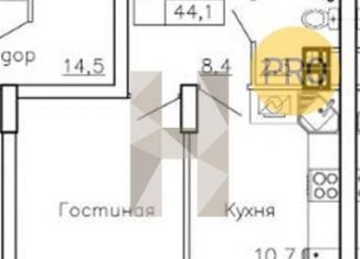Продажа однокомнатной квартиры, 44.1 м2, Воронеж, ЖК Высота