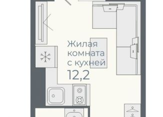 Квартира на продажу студия, 22 м2, посёлок Садовый, Каспийская улица, с2