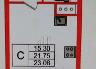 Квартира на продажу студия, 23.1 м2, Санкт-Петербург, Русановская улица, 24, Невский район