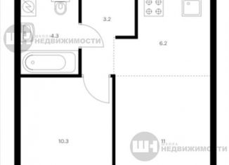 Продается 1-ком. квартира, 35 м2, Санкт-Петербург, метро Фрунзенская, жилой комплекс Лермонтовский 54, к 2.1