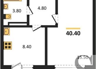 Продаю однокомнатную квартиру, 36.4 м2, рабочий посёлок Краснообск