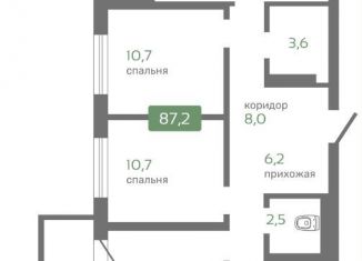 Продам 4-комнатную квартиру, 82.7 м2, Красноярск