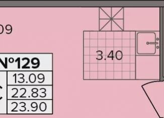 Продажа квартиры студии, 23.9 м2, деревня Новое Девяткино