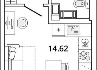 Продам квартиру студию, 22.3 м2, Санкт-Петербург, Калининский район