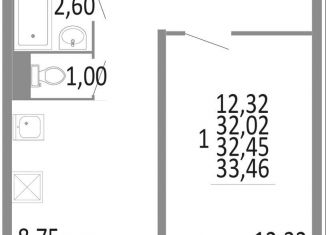 Продам 1-комнатную квартиру, 32 м2, Челябинск, Советский район