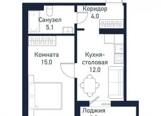 Продаю 1-комнатную квартиру, 36.2 м2, Челябинская область