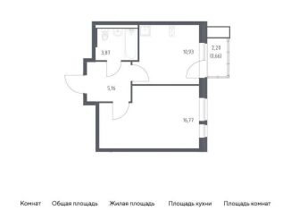 Продажа 1-ком. квартиры, 37.4 м2, Московская область, площадь Славы