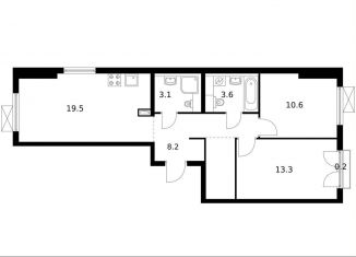 Продажа 2-комнатной квартиры, 62.5 м2, Красногорск, улица Ленина, 4