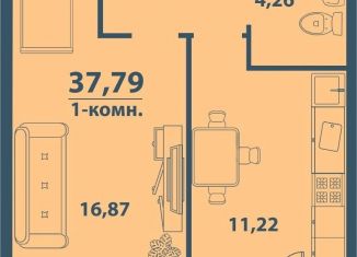 Продается 1-комнатная квартира, 37.8 м2, Ульяновск, ЖК Заря, улица Варейкиса, 42