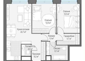 Продам 2-комнатную квартиру, 68.7 м2, Москва, проспект Генерала Дорохова, 39к2, ЖК Вест Гарден