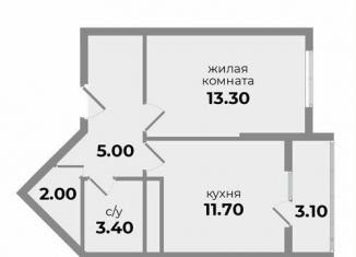 1-комнатная квартира на продажу, 37.7 м2, Ставропольский край, Прекрасная улица, 19