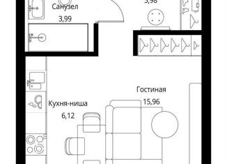 Продажа квартиры студии, 32.1 м2, Москва, ЖК Селигер Сити
