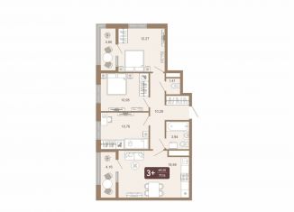 Продаю 3-комнатную квартиру, 77.2 м2, Тобольск, 15-й микрорайон, 25