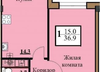 Продам однокомнатную квартиру, 36.9 м2, Ессентуки