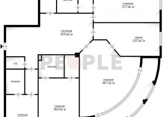 Продам 4-комнатную квартиру, 245.9 м2, Москва, Хилков переулок, 1, Хилков переулок
