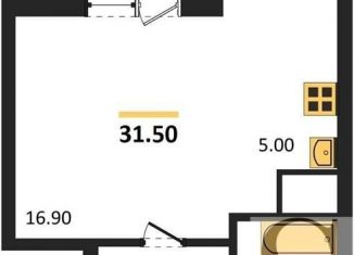 Продажа квартиры студии, 31.5 м2, Новосибирск, ЖК Матрёшкин Двор