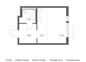 Продается квартира студия, 26.4 м2, Московская область, жилой комплекс Горки Парк, 8.2