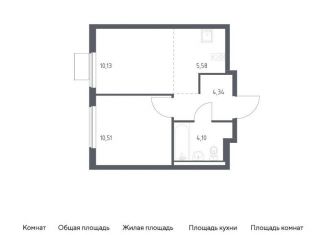 Продается 1-комнатная квартира, 34.7 м2, Московская область, жилой комплекс Горки Парк, 8.1