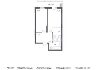 Продаю однокомнатную квартиру, 56.1 м2, посёлок Жилино-1, жилой комплекс Егорово Парк, к1