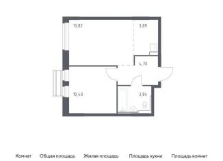 Продается 1-ком. квартира, 36.7 м2, Московская область