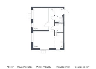 Продается 1-ком. квартира, 46.9 м2, поселение Рязановское, жилой комплекс Алхимово, к12