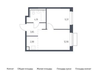 1-ком. квартира на продажу, 33.2 м2, Московская область, жилой комплекс Томилино Парк, к6.3