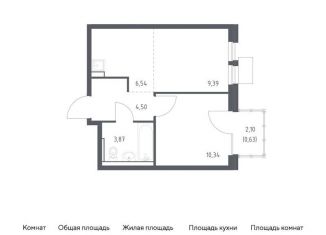 Продается 1-комнатная квартира, 35.3 м2, Московская область, квартал Ивакино, 2к1