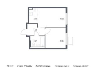 Продается 1-ком. квартира, 35.9 м2, Московская область, жилой комплекс Горки Парк, 6.2