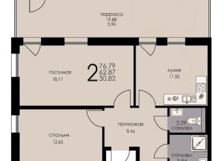 2-комнатная квартира на продажу, 62.9 м2, Ленинградская область