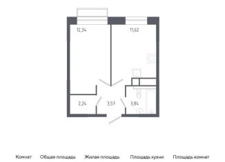 Продаю 1-комнатную квартиру, 33.6 м2, Балашиха, жилой квартал Новоград Павлино, к6