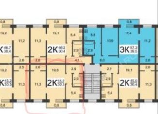 Продается 2-комнатная квартира, 44.9 м2, Нижний Новгород, улица Лескова, 28, метро Парк Культуры