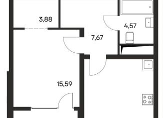 Продаю 1-комнатную квартиру, 51.8 м2, Крым