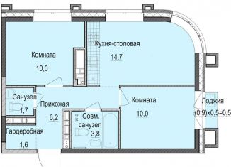 Продажа двухкомнатной квартиры, 48 м2, Казань
