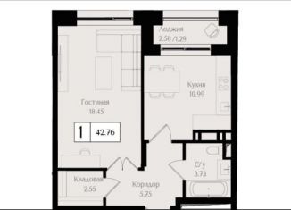 Продам однокомнатную квартиру, 42.8 м2, Москва, ВАО