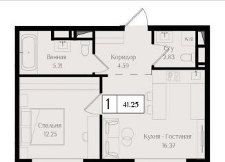 Продается однокомнатная квартира, 41.3 м2, Москва, метро Электрозаводская