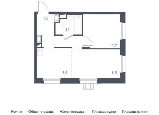 Продается 1-ком. квартира, 40.4 м2, Московская область, жилой комплекс Люберцы 2020, к67