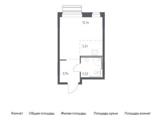 Продажа квартиры студии, 22.4 м2, Московская область