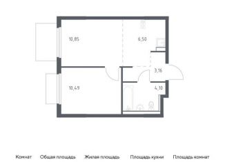1-комнатная квартира на продажу, 35.1 м2, Московская область, Каширское шоссе - Молоково - Андреевское