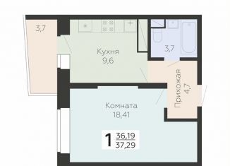 Продается 1-ком. квартира, 37.3 м2, Подольск, Садовая улица, 3к1