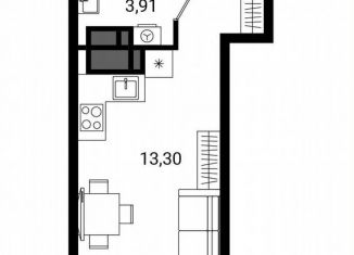 Квартира на продажу студия, 22.2 м2, Ростов-на-Дону, Кировский проспект, 89