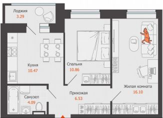 Продается двухкомнатная квартира, 50 м2, Киров