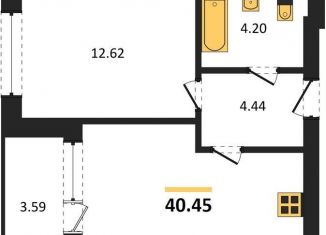 Продажа однокомнатной квартиры, 40.5 м2, Калининградская область